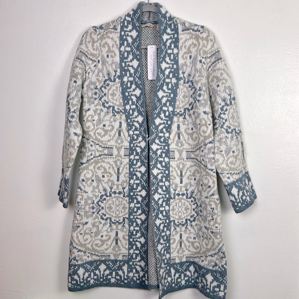 Soft Surroundings‎ New Women’s Small Barra Cardigan Wool Blend